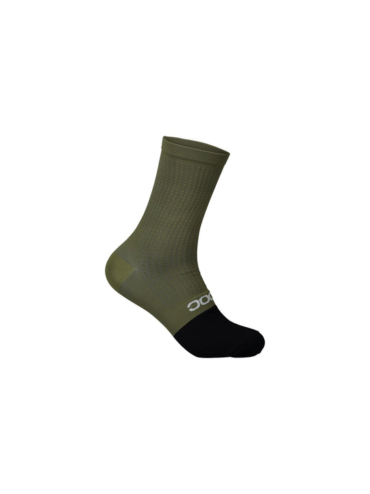 Załaduj obraz do przeglądarki galerii, Skarpety rowerowe POC FLAIR Sock Mid - Epid. Green/Ur. Black