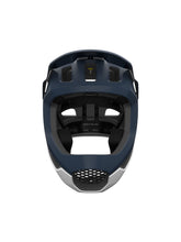 Załaduj obraz do przeglądarki galerii, Kask rowerowy POC Otocon Race MIPS - Apat. Navy Matt/Hyd. White Matt