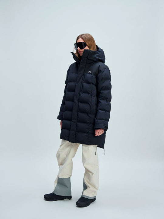 Załaduj obraz do przeglądarki galerii, Płaszcz damski POC W'S Race Loft Parka - Ura. Black
