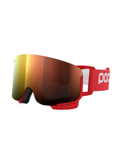 Załaduj obraz do przeglądarki galerii, Gogle narciarskie POC Nexal Wide Fit - Pris. Red/Pt. Sunny Orange