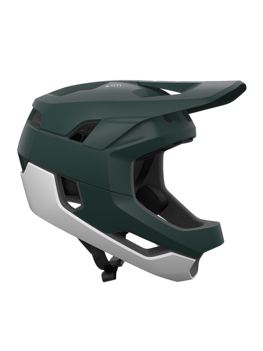 Załaduj obraz do przeglądarki galerii, Kask rowerowy POC Otocon Race MIPS - Parg. Green Matt/Hyd. White Matt