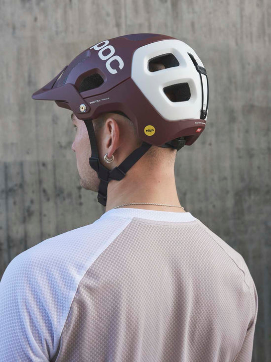Załaduj obraz do przeglądarki galerii, Kask rowerowy POC TECTAL RACE MIPS - Garnet Red/Hydr. White Matt