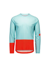 Załaduj obraz do przeglądarki galerii, Koszulka rowerowa POC M's Motion Air L/S Jersey - Lazurite Blue/Carnelian Orange
