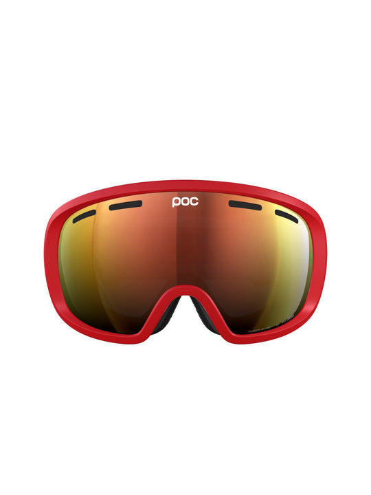 Załaduj obraz do przeglądarki galerii, Gogle narciarskie POC Fovea Wide Fit - Pris. Red/Pt. Sunny Orange