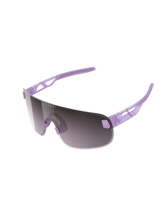 Załaduj obraz do przeglądarki galerii, Okulary rowerowe POC Elicit - Purple Quartz Transl. | Clarity Road Violet Silver Mirror cat. 3