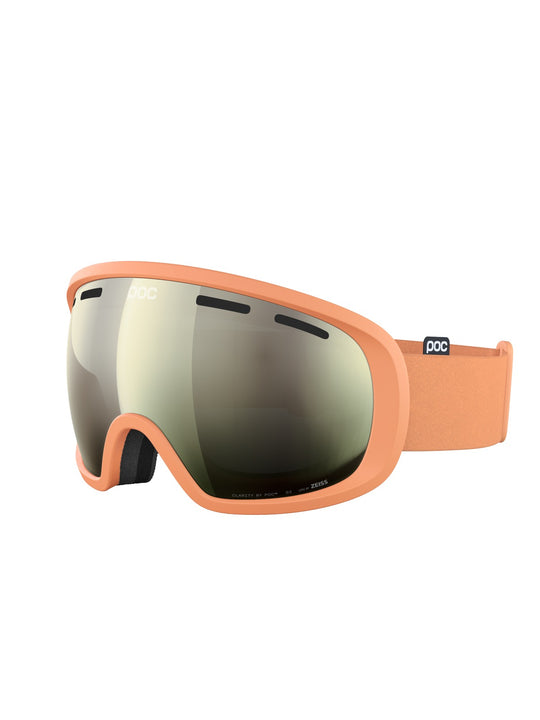 Załaduj obraz do przeglądarki galerii, Gogle narciarskie POC Fovea Wide Fit - Apricot Sunstone/Partly Sunny Ivory