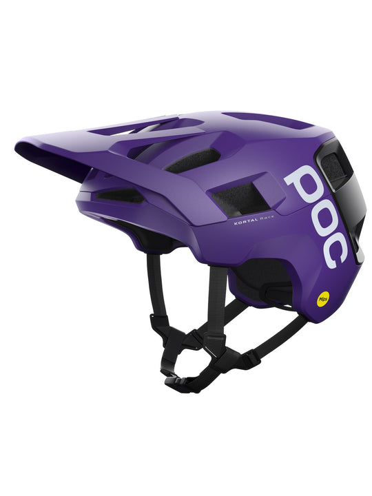 Załaduj obraz do przeglądarki galerii, Kask rowerowy POC KORTAL RACE MIPS - Sap. Purple/Ur. Black Metallic/Matt