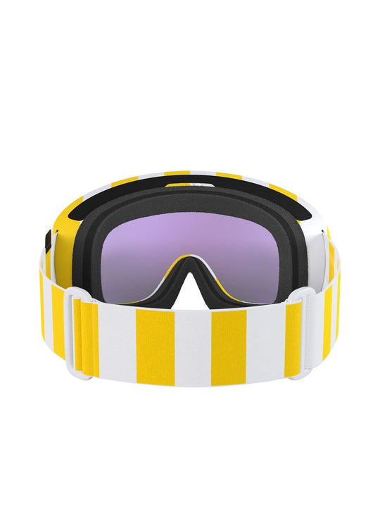 Załaduj obraz do przeglądarki galerii, Gogle narciarskie POC Fovea Wide Fit - Jaune/Blanc/Partly Sunny Blue