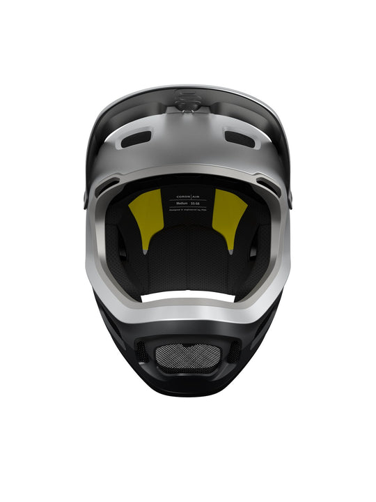 Załaduj obraz do przeglądarki galerii, Kask rowerowy POC Coron Air MIPS - Argentite Silver/Uran. Black Matt