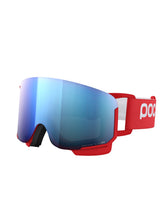 Załaduj obraz do przeglądarki galerii, Gogle narciarskie POC Nexal Wide Fit - Pris. Red/Pt. Sunny Blue