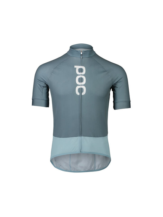 Załaduj obraz do przeglądarki galerii, Koszulka rowerowa POC M's Essential Road Logo Jersey - Calcite Blue/Mineral Blue