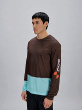 Załaduj obraz do przeglądarki galerii, Koszulka rowerowa POC M's Motion Air L/S Jersey - Bron. Brown/Lazurite Blue