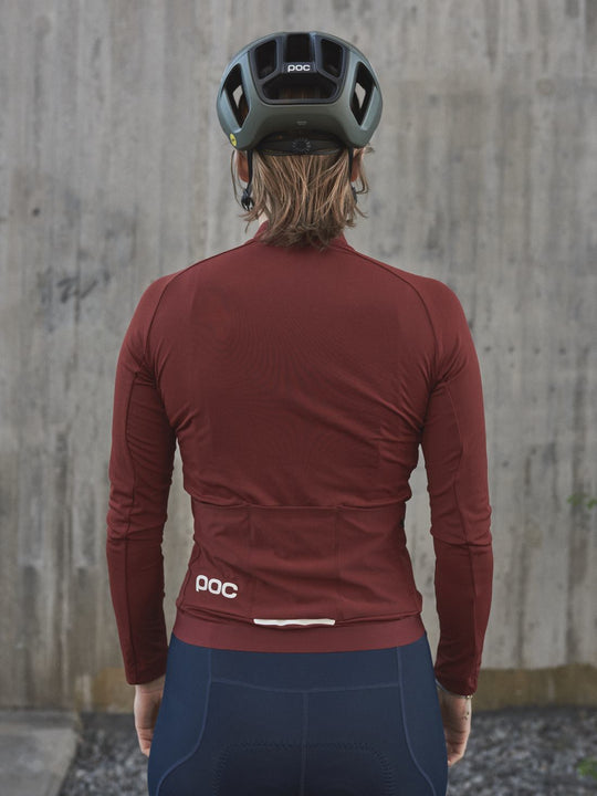 Załaduj obraz do przeglądarki galerii, Koszulka rowerowa POC W's AMBIENT Thermal Jersey - Garnet Red