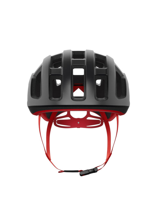 Załaduj obraz do przeglądarki galerii, Kask rowerowy POC Ventral Lite Wide Fit - Ur. Black/Pris. Red Matt