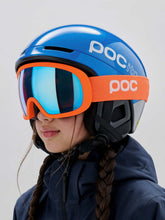 Załaduj obraz do przeglądarki galerii, Gogle narciarskie POC Fovea Mid - Zink Orange/Pt. Sunny Blue