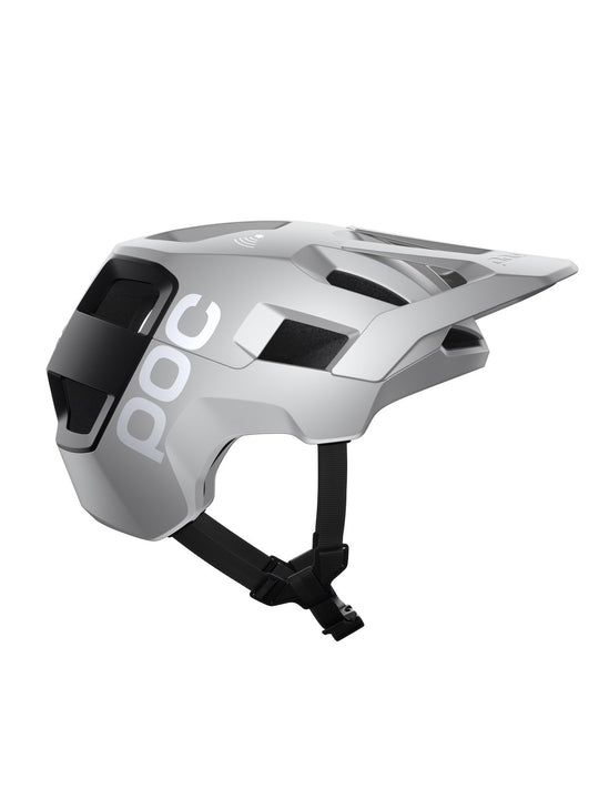 Załaduj obraz do przeglądarki galerii, Kask rowerowy POC Kortal Race MIPS - Arg. Silver/Ur. Black Matt