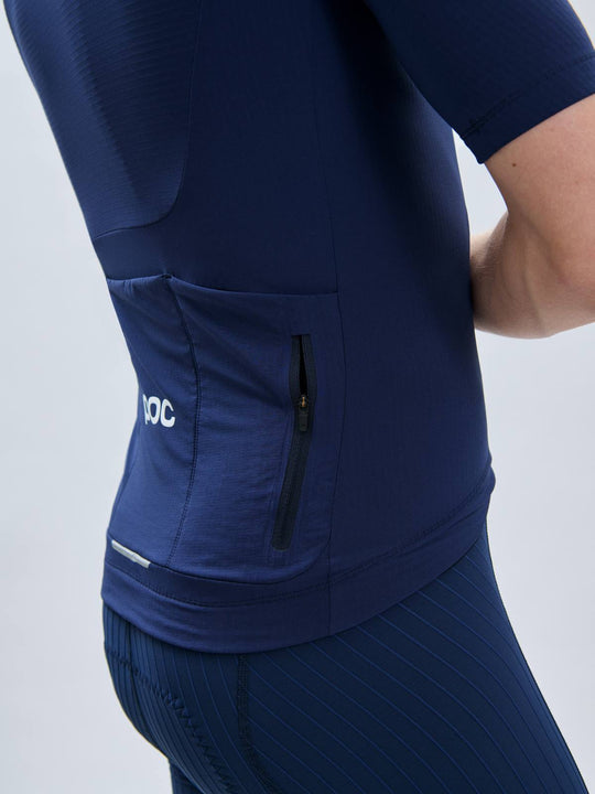 Załaduj obraz do przeglądarki galerii, Koszulka rowerowa POC M's Raceday Jersey - Turmaline Navy