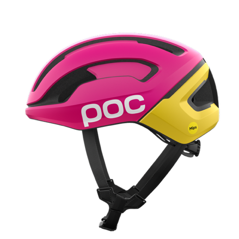 Załaduj obraz do przeglądarki galerii, Kask rowerowy POC Omne Air Wide Fit MIPS - Rhos Red Matt/Citrine Yellow Matt
