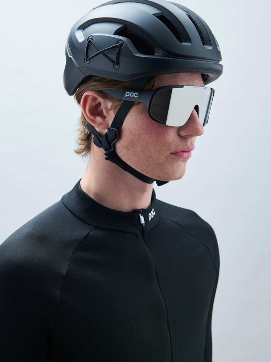 Załaduj obraz do przeglądarki galerii, Okulary rowerowe POC Aspire - Ur. Black/Clarity Road/Sunny Silver