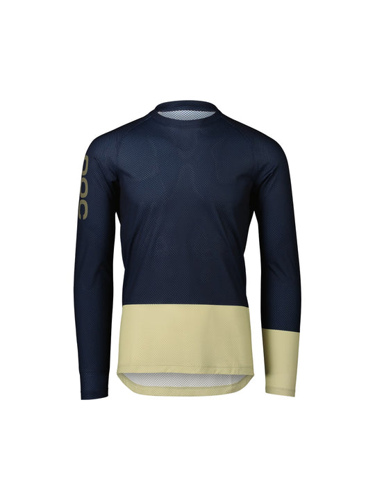 Załaduj obraz do przeglądarki galerii, Koszulka rowerowa POC MTB Pure LS Jersey - Turmaline Navy/Prehnite Green
