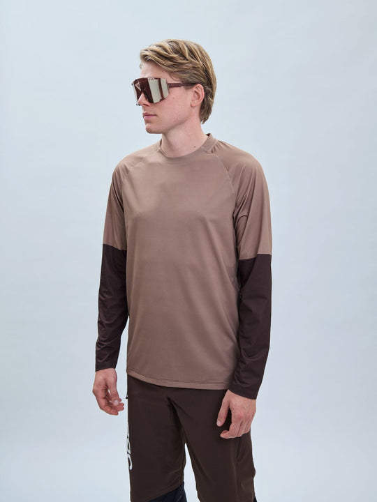 Załaduj obraz do przeglądarki galerii, Koszulka rowerowa POC M's Essential MTB LS Jersey - Jasper Brown
