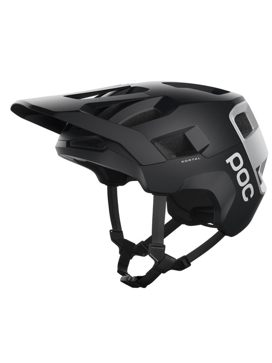 Załaduj obraz do przeglądarki galerii, Kask rowerowy POC Kortal - Uran. Black/Arge. Silver Matt