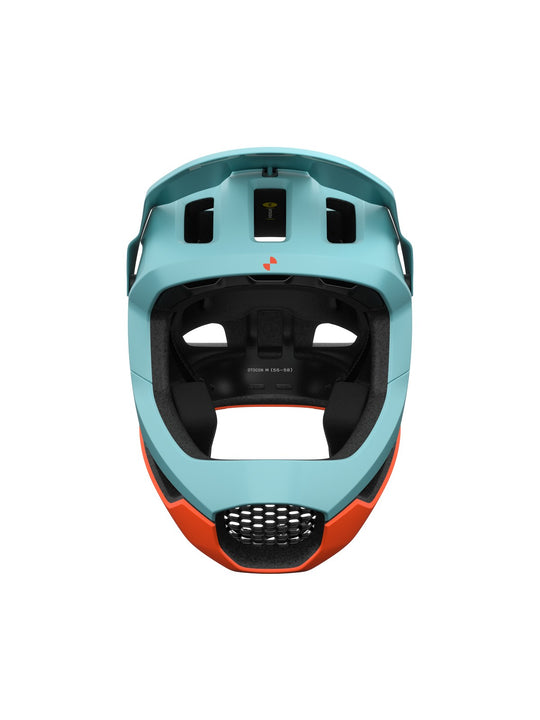 Załaduj obraz do przeglądarki galerii, Kask rowerowy POC Otocon Race MIPS - Indi. Blue Matt/Carnelian Orange Matt