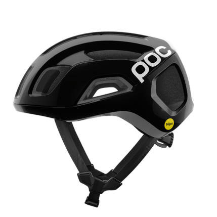 Załaduj obraz do przeglądarki galerii, Kask rowerowy POC Ventral Air Wide Fit MIPS - Ur. Black Matt/Hyd. White w. Logo