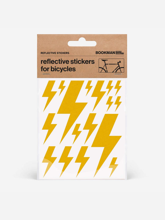 Załaduj obraz do przeglądarki galerii, Naklejki odblaskowe BOOKMAN Reflective Stickers Flash żółty