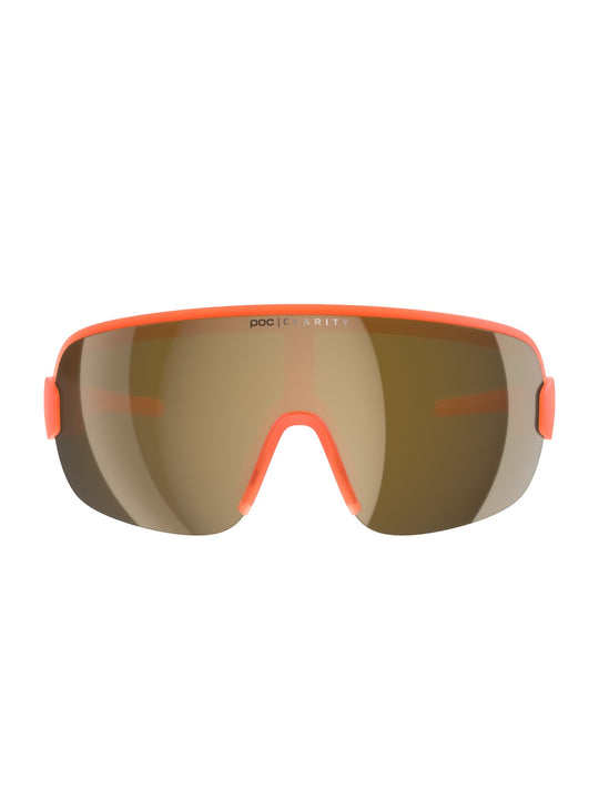Załaduj obraz do przeglądarki galerii, Okulary rowerowe POC Aim - Fluo. Orange Translucent/Clarity Road/Pt. Sunny Gold