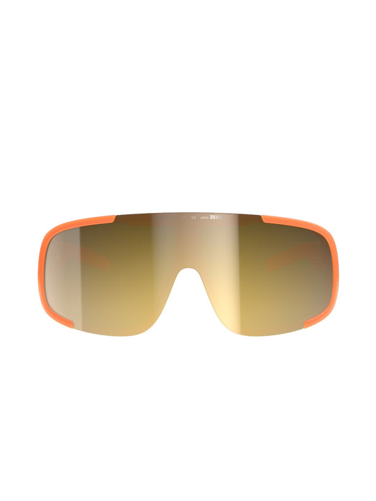 Załaduj obraz do przeglądarki galerii, Okulary rowerowe POC Aspire Mid - Fluo. Orange Translucent/Clarity Road/Partly Sunny Gold