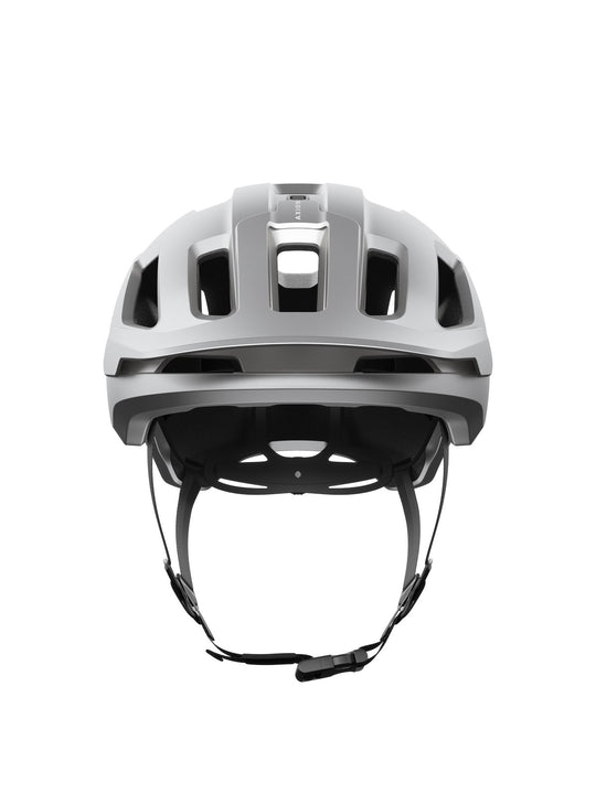 Załaduj obraz do przeglądarki galerii, Kask rowerowy POC Axion Race MIPS - Uran. Black/Argentite Silver Matt