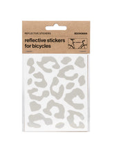 Załaduj obraz do przeglądarki galerii, Naklejki odblaskowe BOOKMAN Reflective Leopard Print biały