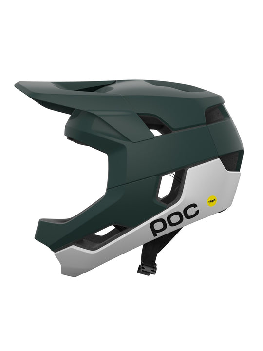 Załaduj obraz do przeglądarki galerii, Kask rowerowy POC Otocon Race MIPS - Parg. Green Matt/Hyd. White Matt