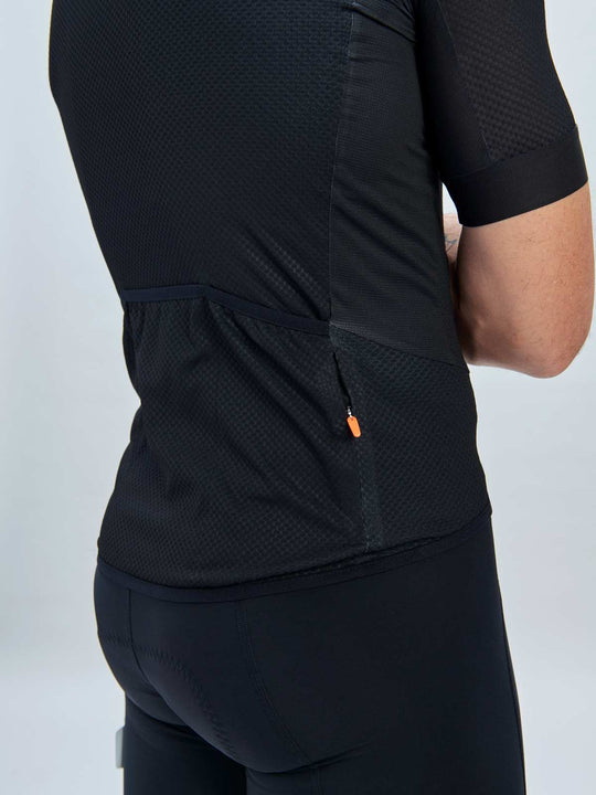 Załaduj obraz do przeglądarki galerii, Koszulka rowerowa POC M's Essential Road Logo Jersey - Ur. Black/ Hyd. White