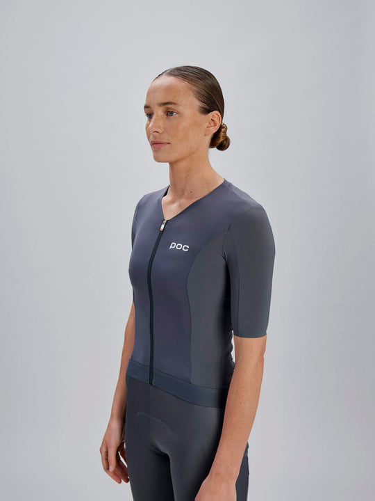 Załaduj obraz do przeglądarki galerii, Koszulka rowerowa POC W's Raceday S/S Jersey - Sylvanite Grey