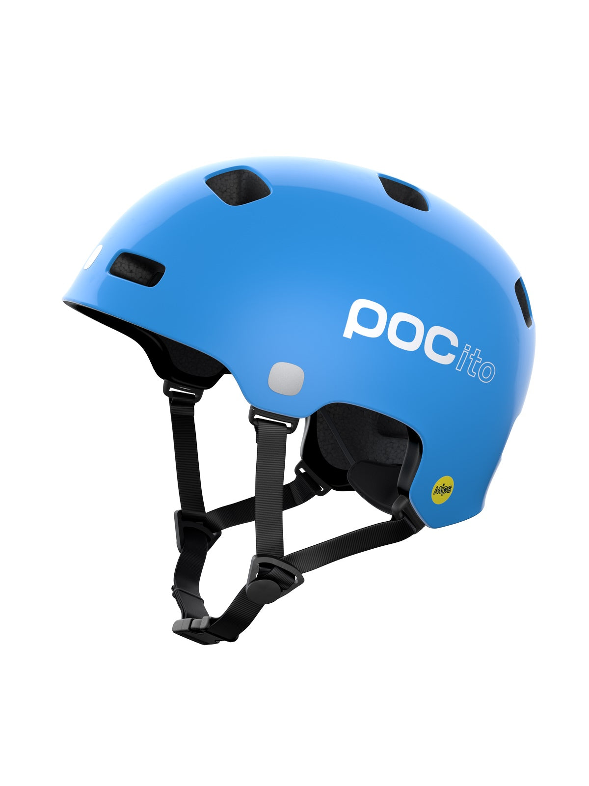 Kask rowerowy POCITO CRANE MIPS - Fluo. Blue