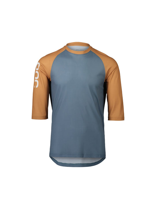 Załaduj obraz do przeglądarki galerii, Koszulka rowerowa POC MTB Pure 3/4 Jersey - Calcite Blue/Aragonite Brown