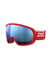 Załaduj obraz do przeglądarki galerii, Gogle narciarskie POC Fovea Wide Fit - Pris. Red/Pt. Sunny Blue