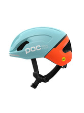 Załaduj obraz do przeglądarki galerii, Kask rowerowy POCito Omne MIPS - Indi. Blue Matt/Carnelian Orange Matt