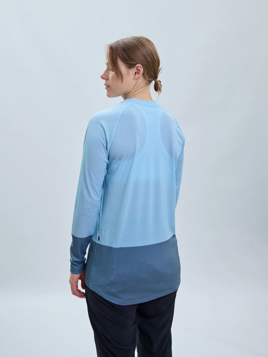 Załaduj obraz do przeglądarki galerii, Koszulka rowerowa POC W's MTB Pure LS Jersey - Mineral Blue/Calcite Blue