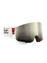 Załaduj obraz do przeglądarki galerii, Gogle narciarskie POC Nexal Wide Fit - Rouge/Blanc