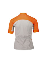 Załaduj obraz do przeglądarki galerii, Koszulka rowerowa POC W's Essential Road Logo Jersey - Zink Orange/Gra. Grey