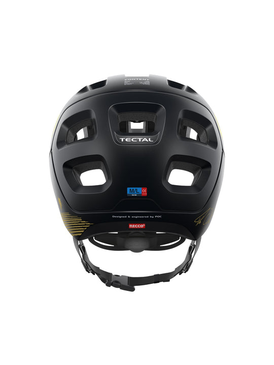 Załaduj obraz do przeglądarki galerii, Kask rowerowy POC TECTAL FABIO ED. - Ur. Black Matt/Gold