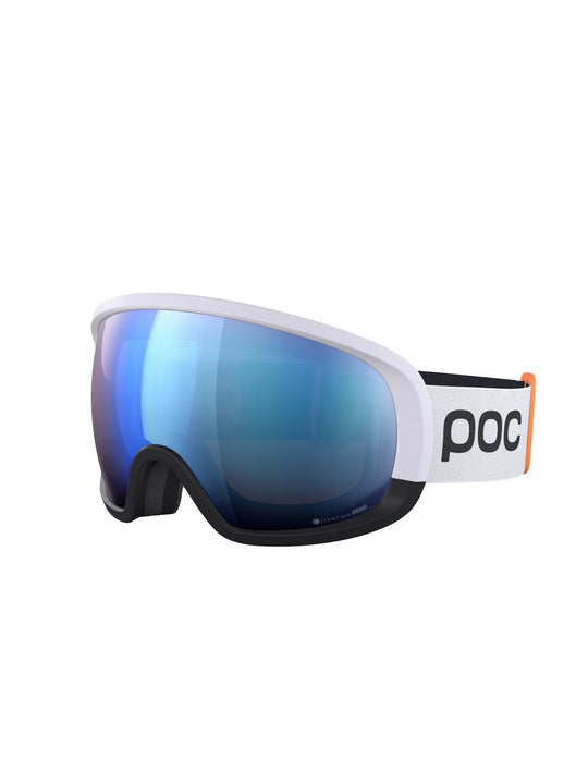 Załaduj obraz do przeglądarki galerii, Gogle narciarskie POC Fovea Mid Clarity Comp + | Hyd. White/Ura. Black/Spektris Blue Cat 2 + Cat 1 + Cat 1