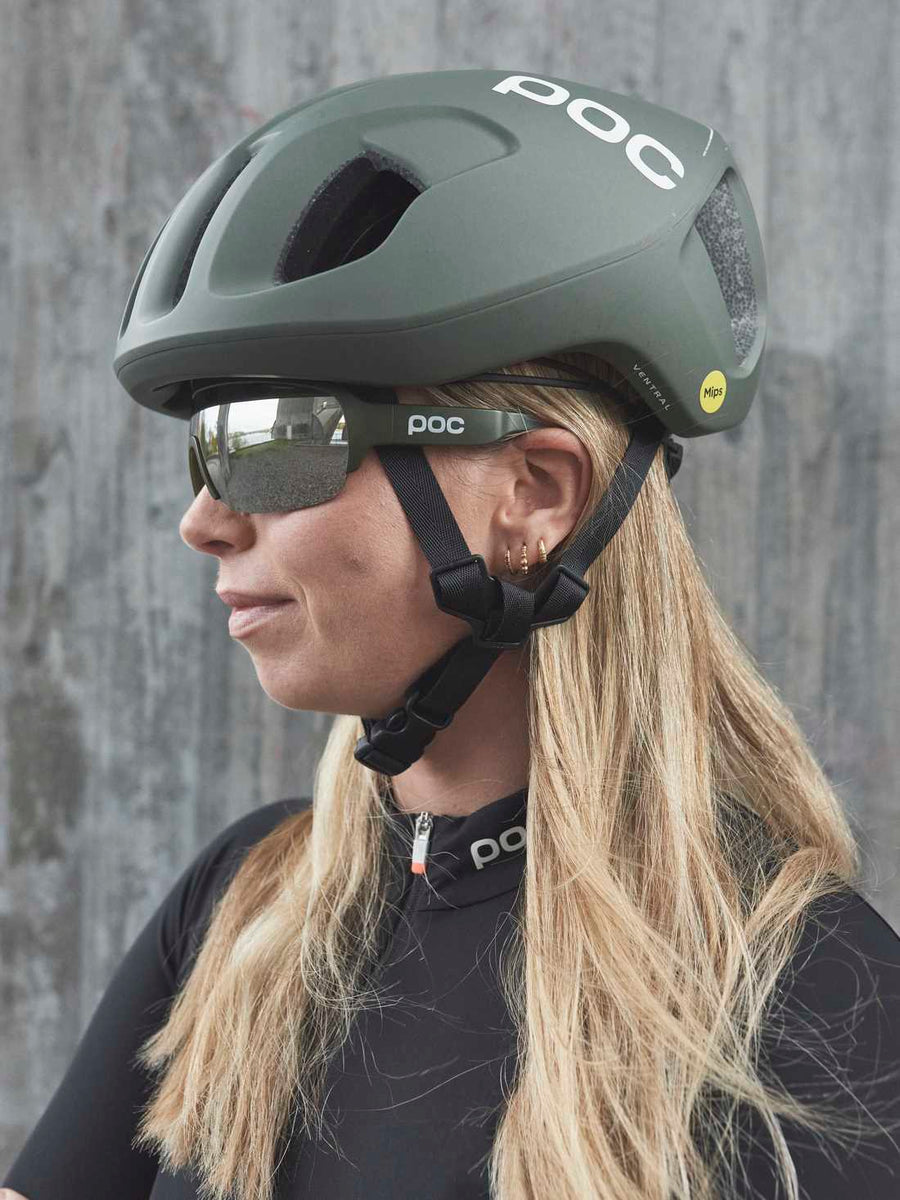 POC DO HALF BLADE グリーン POC DO Half Blade Sunglasses : Hydrogen White/Cannon Green