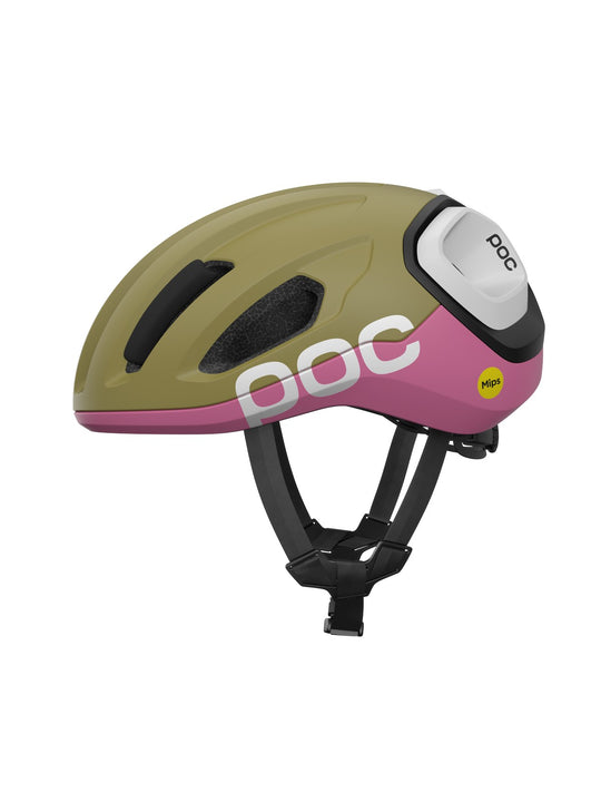 Załaduj obraz do przeglądarki galerii, Kask rowerowy POC Amidal - Oliv. Green Matt/Thulite Pink Matt
