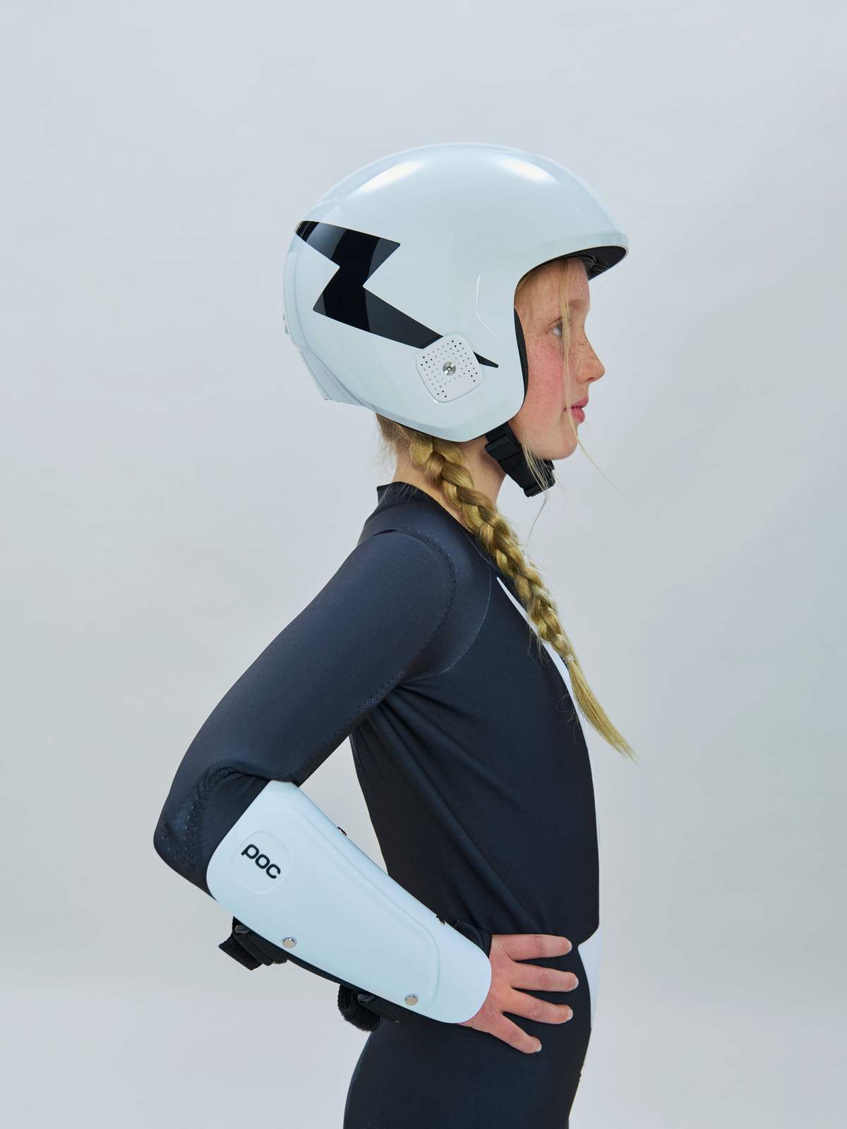 Kask narciarski POC Skull Dura Jr - Blixten White