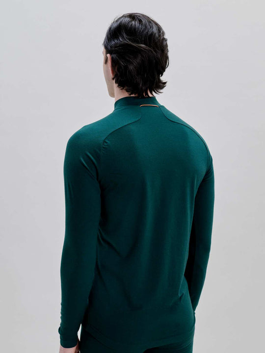 Załaduj obraz do przeglądarki galerii, Koszulka termoaktywna POC M's Layer Merino Mock Neck Jersey - Pargasite Green
