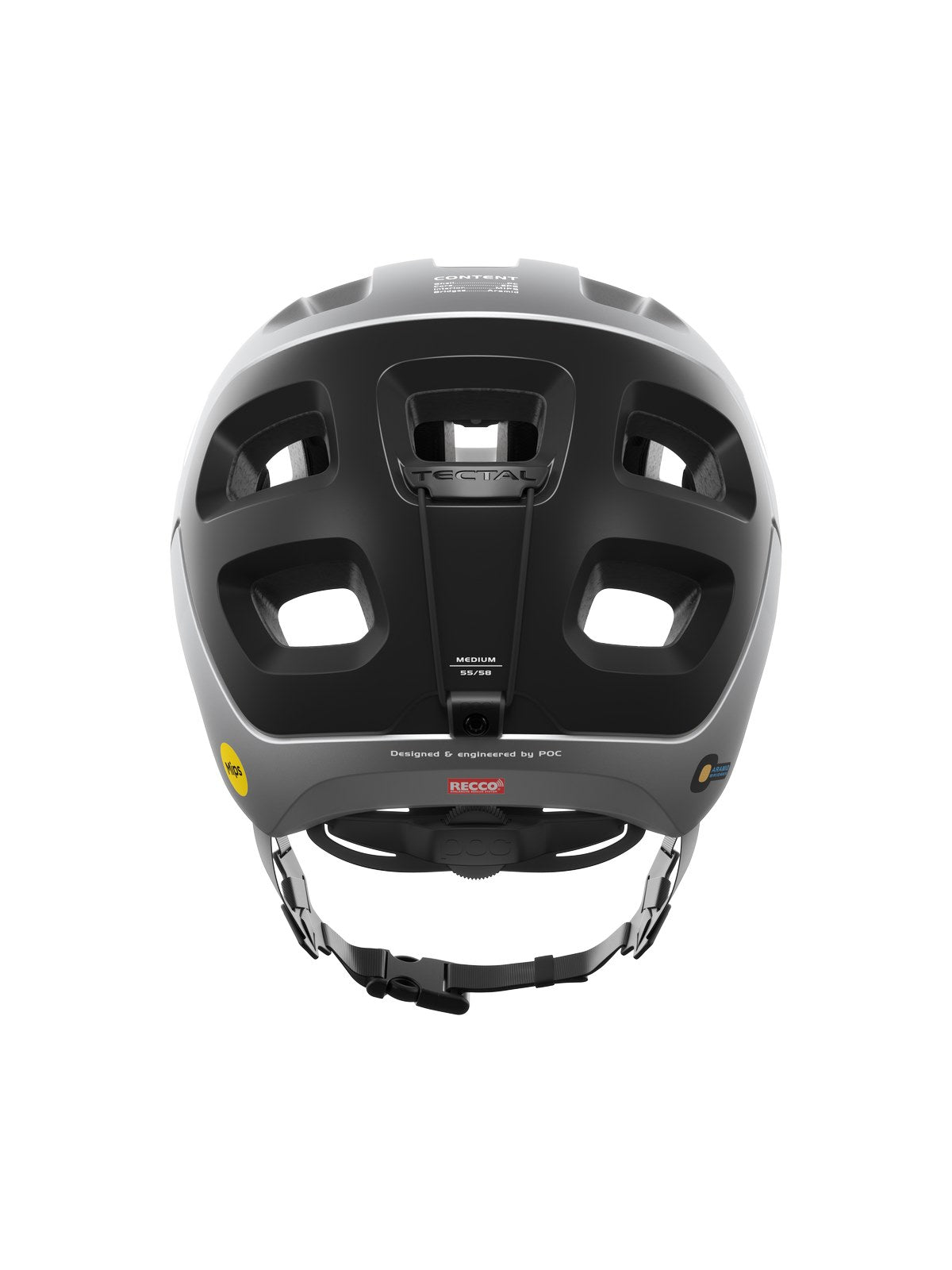 Kask rowerowy POC Tectal Race MIPS - Arg. Silver/Ur. Black Matt
